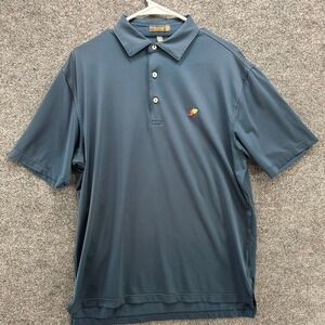 Peter Millar Summer Comfort Polo Shirt Mens Medium Slate Blue Golf Performance